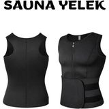 Markaflex Termoform Sauna Yelek Spor Korsesi | Unisex Vücut Shapewear | Kemerli Toparlayıcı | Kadın Erkek Sporcu Yeleği