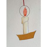 Markakanvas Mum, mumluk cam vitray 21x14cm