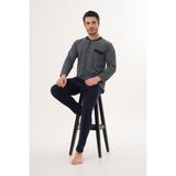 Markalinda 3136 Lacivert Büyük Beden Erkek Pijama Takımı