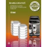 Markamanzi Delonghi Macnifica Evo Ecam, Ecp Serisi, İcona Serileri Uyumlu Yağ Çözücü Tablet 10 Adet