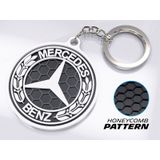 Markanıza Özel Petek Desenli Mercedes Benz Yazılı 3d Anahtarlık