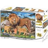 Markaon Aslan Ailesi 500 Parça Yetişkin Puzzle - Renkli