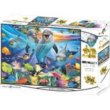 Markaon Oyuncu Yunuslar 500 Parça Yetişkin Puzzle - Renkli