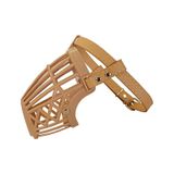 Markapet Atlantik Plastik Köpek Ağızlığı 13 Cm-32 Cm Bej Large bej