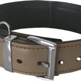 Markapet Deri Doğal Taşlı Köpek Boyun Tasması 28-33 Cm X-Small Taba
