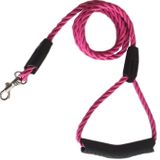 Markapet Üçlü Sarmallı Köpek Gezdirme Halatı 1 cm-120 cm, (25 kg a Kadar) Farklı Renklerde Köpek Gezdirme İpleri (Pembe)