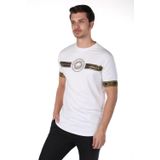 Markapia Erkek Baskılı Bisiklet Yaka T-Shirt