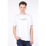 Markapia Erkek Beyaz Bisiklet Yaka T-Shirt