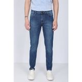 Markapia Erkek Mavi Straight Fit Jean Pantolon