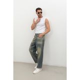 Markapia Home Erkek Skater Fit Jean Pantolon Tint Yeşil