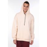Markapia Kanguru Cepli Ekru Erkek Kapüşonlu Sweatshirt