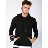 Markapia Kanguru Cepli Kapüşonlu Siyah Erkek Sweatshirt