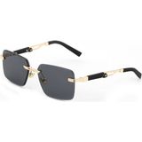 Markasepeti Gold Siyah Yekpare Cam Tasarım Unisex Güneş Gözlüğü (Ce Belgeli UV400 Korumalı)