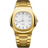 Markasepeti Lüks Patek Tasarım Erkek Kol Saati - Altın - Beyaz