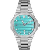 Markasepeti Patek Model Geometrik Tasarım Lüks Erkek Kol Saati - Açık Mavi