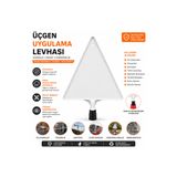 markasi Üçgen Uygulama Levhası – Duba ve Delinatör Uyumlu Boş Plastik Levha