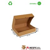 Markasız ucuz 41 x 15 x 10 ölçülerinde Kraft 50 adet lahmacun ve pide kutusu