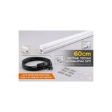 Markasız ucuz 60 cm Mutfak Tezgah Aydınlatması Anahtarlı Kablolu Set,Led ince lineer aydınlatma