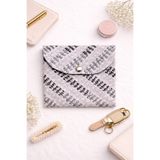 Markasız ucuz Kitkap Mini Organizer & Çanta içi Düzenleyici & Gri Siyah Beyaz Desenli