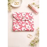 Markasız ucuz Kitkap Mini Organizer & Çanta içi Düzenleyici & Pembe Çiçekli desenli