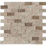 Markataş 2,5X5Cm Klasik & Noce Doğal Taş Traverten Patlatma Mozaik