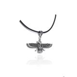 Markazit Taşlı Küçük Boy Unisex Ahura Mazda Gümüş Kolye SS 201022957