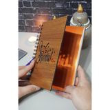 Markcat Istanbul Ahşap Kapaklı Defter Ajanda Günlük A5 Notebook Çizgisiz Defter