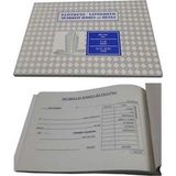 MarkEntegra 14X20 cm Boyutunda Otokopili Gelir Gider Makbuzu - 50'li Paket - 41 Delft Blue