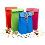 MarkEntegra 15X29 Renk Şöleni Mix Kese Kağıdı Seti – 4 Renk Karışık 12’li Paket | Kalın, Dayanıklı Hediye Paketleme Için Ideal