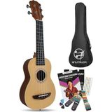 MarkEntegra 21 Inç Maun Soprano Ukulele, Doğal Ağaç ile Üretildi