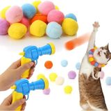 MarkEntegra 2’li Interaktif Kedi Oyun Tabancası Seti – Çift Paket Renkli Peluş Toplu Kedi Oyuncak Tabancası – Enerji Atan, Koşu ve Zıplama Aktivite Oyuncağı – Yumuşak ve Güvenli Peluş Toplar Dahil