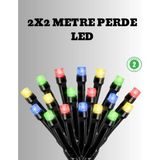 MarkEntegra 2x2 Metre Pil ile Çalışan Perde LED Işık – 8 Modlu Dekoratif