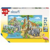 MarkEntegra 2X24 Parça Renkli Hayvan Temalı Puzzle, 3 Yaş ve Üzeri Için Eğlenceli Oyun