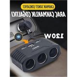 MarkEntegra 3 Lü Çakmak Soketi 120W Çakmaklık Çoğaltıcı 2 USB 1 Type-C Araç Şarj Cihazı Çakmak Çoklayıcı