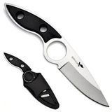 MarkEntegra 3CR14MOV Kılıflı Paslanmaz Çelik Parmak Delikli Outdoor Kamp Bıçağı – 17.5 cm Kompakt Gövde