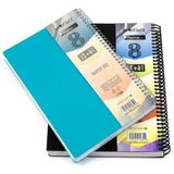 MarkEntegra 6 Bölmeli Spiralli Defter, 400 Sayfa Kareli ve Çizgili Tasarım - 41 Delft Blue