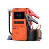 MarkEntegra Auhma 10000MAH Jump Starter Akü Takviye Cihazı - 150 Psı Lastik Şişirme Hava Pompası, Taşınabilir Powerbank ve LED Fenerli Çok Amaçlı Araç Kiti (Turuncu)