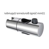 MarkEntegra Ayarlanabilir 22MM Duş Mafsalı ile Sürgülü Duş Başlığı Tutucu