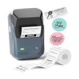 MarkEntegra B1 Etiket Makinesi, Otomatik Tanımlamalı Bluetooth Taşınabilir Etiket Yazıcısı, Ofis, Ev, Iş Için Kullanımı Kolay, 2 x 1.2 Inç Etiket/rulo (Mavi)