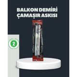 MarkEntegra Balkon Demiri Çamaşır Askısı Kare Demirlere Uygun Dayanıklı Tasarım