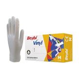 MarkEntegra Beybi Vınyl (Vinil) Eldiven (Temizlik, Gıda, Kuaför, Bahçe, Iş Eldiveni) (Medium (Orta))