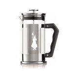 MarkEntegra Bialetti - Preziosa French Press: Yaklaşık 350ML Kapasiteli Kahve Hazırlayıcı - 18/10 Paslanmaz Çelik Gövde - Bulaşık Makinesinde Yıkanabilen Borosilikat Cam Sürahi - Paslanmaz Çelik Filtre Sistemi
