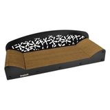 MarkEntegra Çift Katlı 68X25X20 cm Kedi Tırmalama Koltuğu, Siyah Desenli