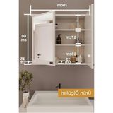markentegra Çok Amaçlı 2 Kapaklı Beyaz Banyo Dolabı