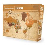 MarkEntegra Dünya Haritası Temalı 1000 Parça Puzzle Seti