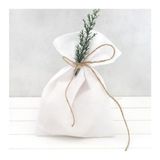 MarkEntegra Düz Beyaz Ham Bez Kese, 10X15 Cm, 10 Adet