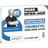 MarkEntegra Edu Kariyer Coğrafyanın Kodları Kpss-Ags 35 Günde Haritalarla Kodlamalarla Coğrafya Video Ders Kitabı