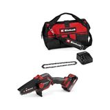 MarkEntegra Einhell Akülü Dal Budama Testeresi Ge-Ps 18/15 Li Bag Kit Power X-Change (18 V, Kömürsüz, 12,5 cm Kesme Uzunluğu, 2,5 Ah Akü, Şarj Cihazı, Yedek Zincir, Einhell Bag 45/29 Dahil)