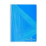 MarkEntegra Faber-Castell Desenli Spiralli Defter, A4, 80 Yaprak, 70G Kağıt, Çizgili, Dayanıklı Kapak, Kolay Açılan Spiral Cilt, Asorti Renkler - 41 Delft Blue