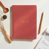 MarkEntegra Fark Tanıtım Tarif Defteri – A5 Boyutunda Sert Kapaklı 100+ Tariflik Recipe Journal, Ölçü Tablosu, Not Alanı, Indeks ve Şef Soruları (Kiremit)
